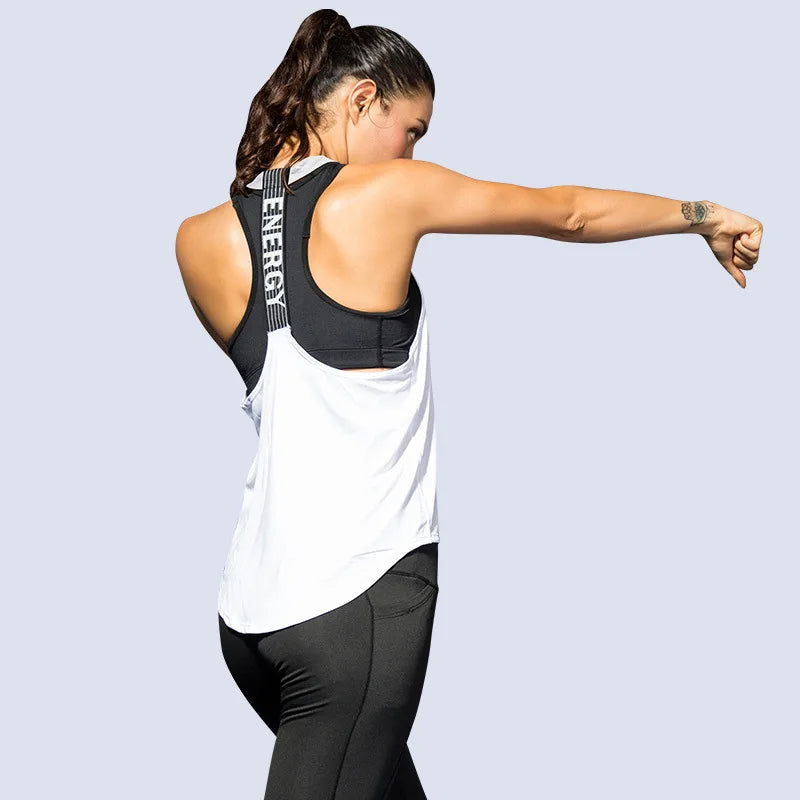 Women's Backless Sleeveless Crop Tank Top — Yoga & Gym Activewear