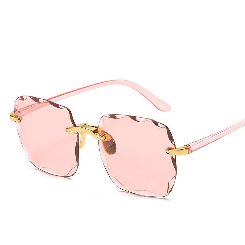 Square Rimless Sunglasses Set of 3 | Women's Fashion Shades