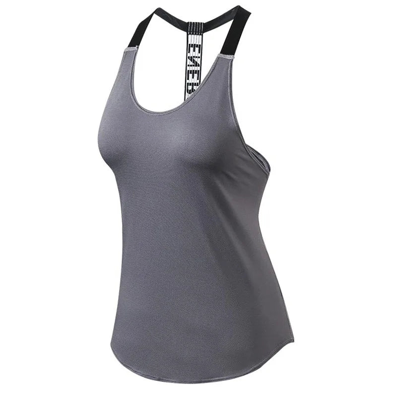 Women's Backless Sleeveless Crop Tank Top — Yoga & Gym Activewear