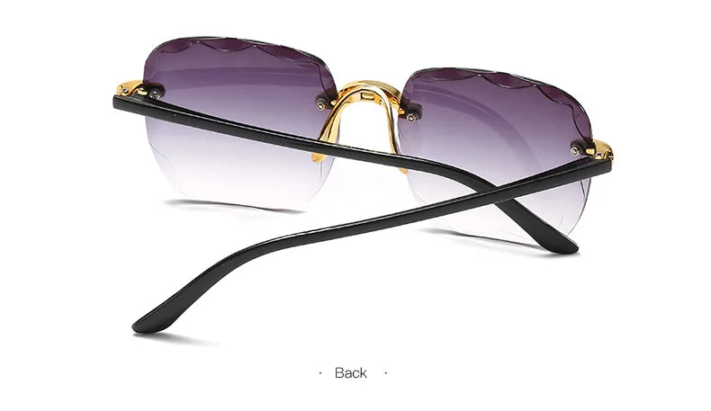 Square Rimless Sunglasses Set of 3 | Women's Fashion Shades