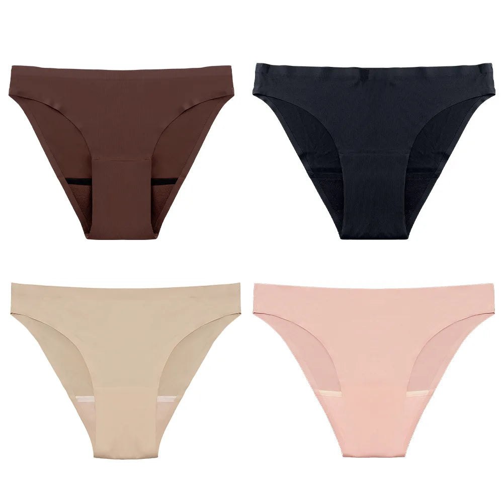Women's Cotton Period Briefs — Leak-Proof Menstrual Underwear