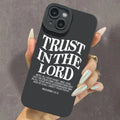 Letter Pattern Silicone iPhone Case | Anti-Drop Protection
