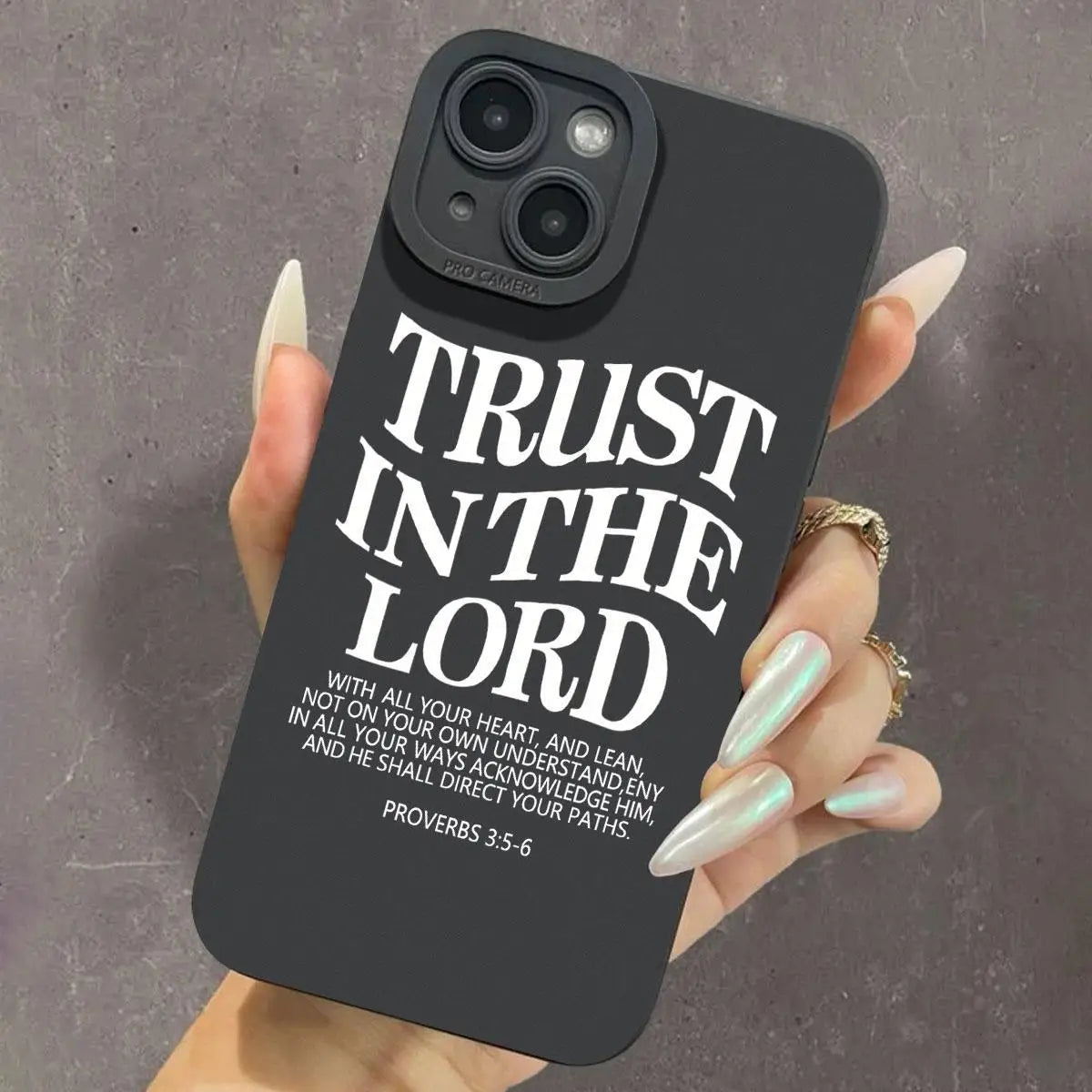 Letter Pattern Silicone iPhone Case | Anti-Drop Protection