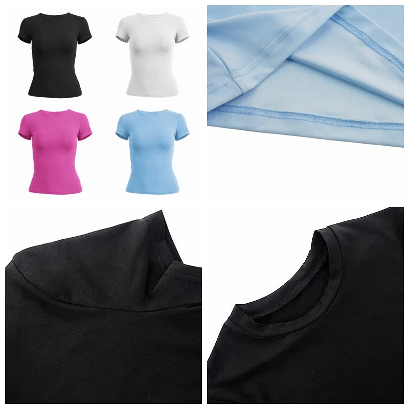 Slim Fit Short-Sleeve Knit Tee