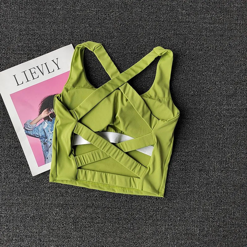 Women's Push-Up Sports Bra — Breathable Yoga & Running Bralette