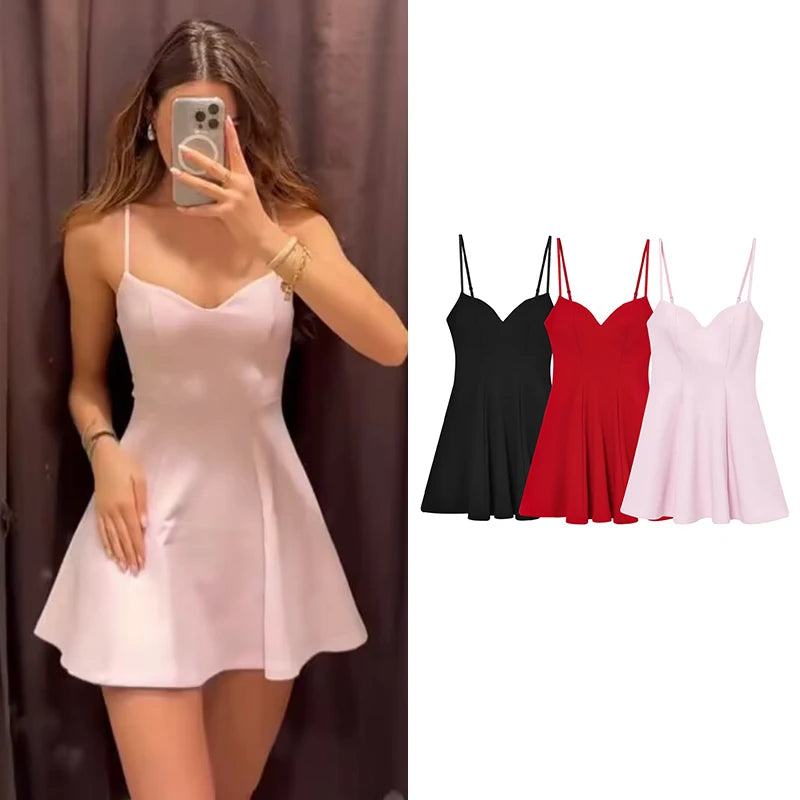 Slim Knit Tube Top Mini Dress | Women's Camisole Dress