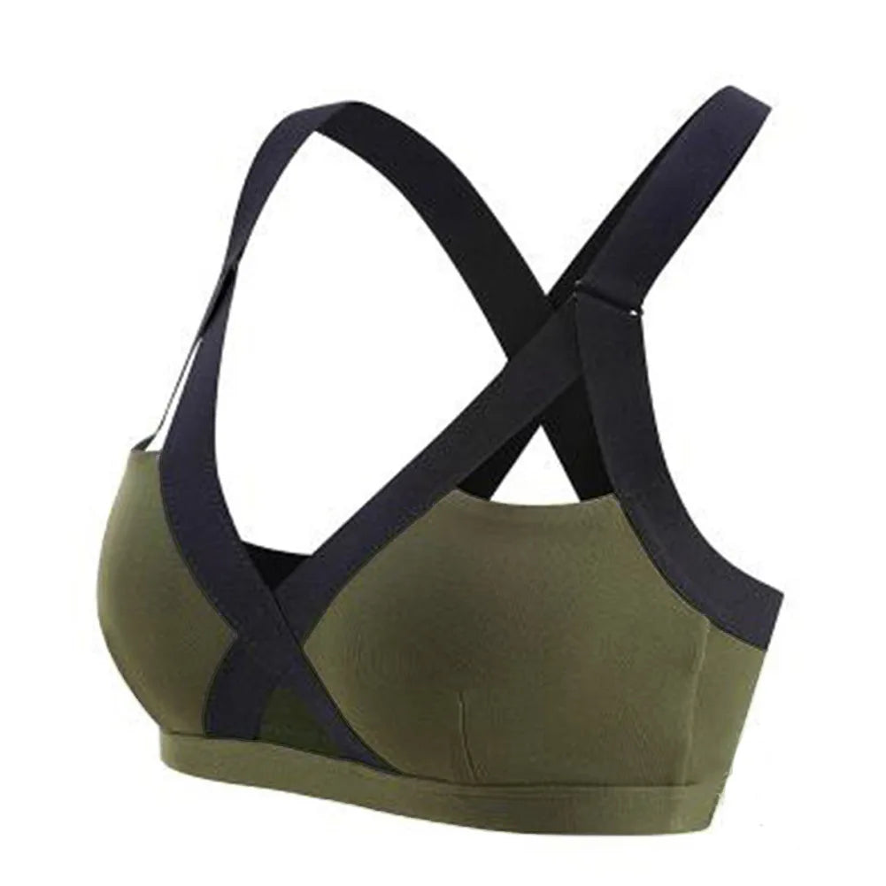 Seamless Push-Up Sports Bra | Women's Breathable Fitness Crop Top