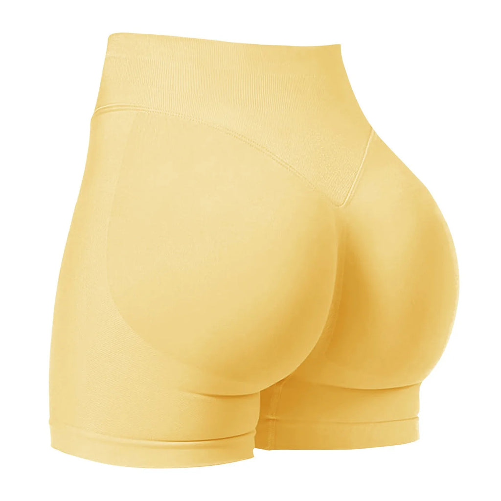 Women's Seamless High-Stretch Athletic Shorts — Yoga, Gym & Running