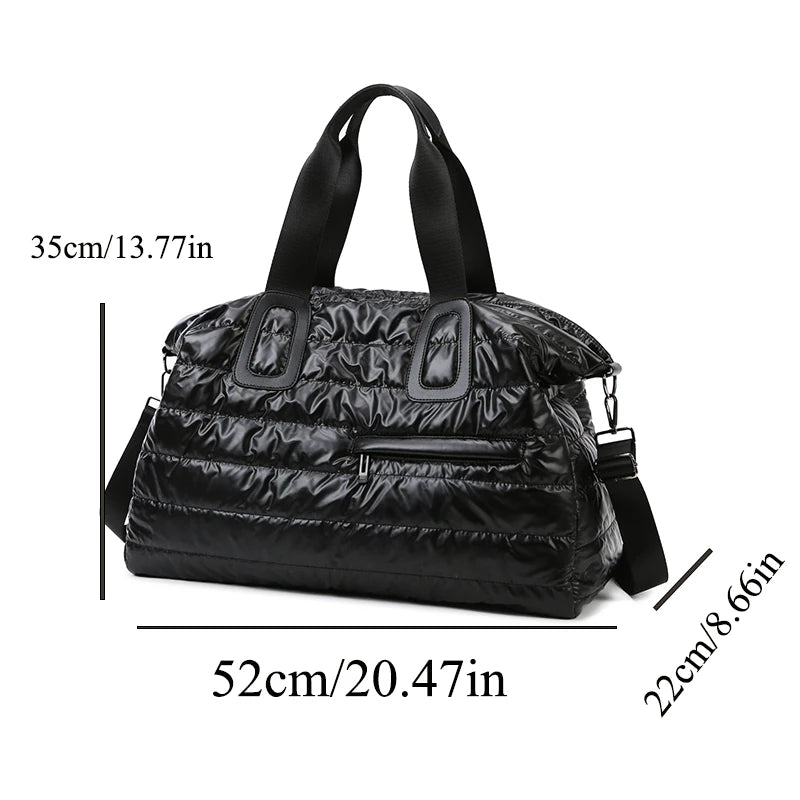 Women's Travel & Gym Bag — Waterproof Dry/Wet Separation Duffel