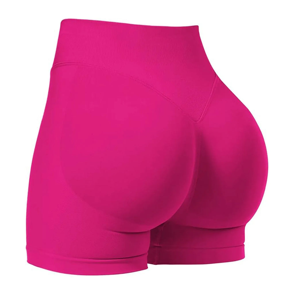 Women's Seamless High-Stretch Athletic Shorts — Yoga, Gym & Running