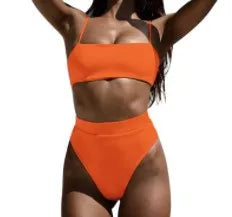 Women Swimwear Push Up Brazilian Bikini Set High Waist Bottom