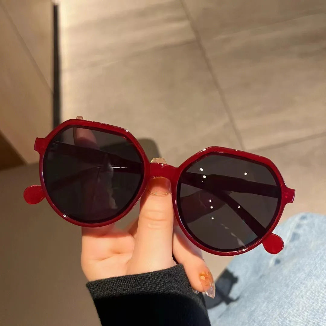 Vintage Geometry Frame Sunglasses | Women's UV400 Shades