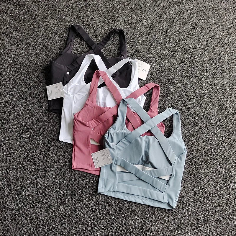 Women's Push-Up Sports Bra — Breathable Yoga & Running Bralette