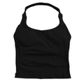 Women's Seamless Halter Tank Top — Padded Sports Bra Workout Vest
