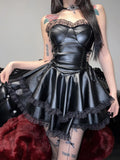AltGoth Push up High Waist Lace-up Corset Dress