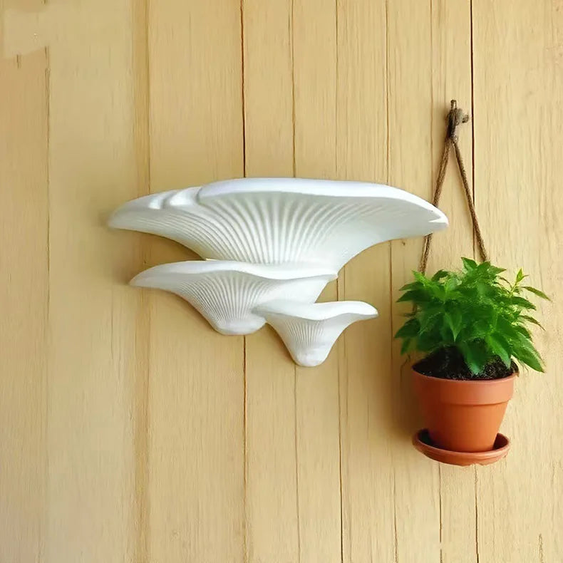 Mushroom Shaped Wall Shelf