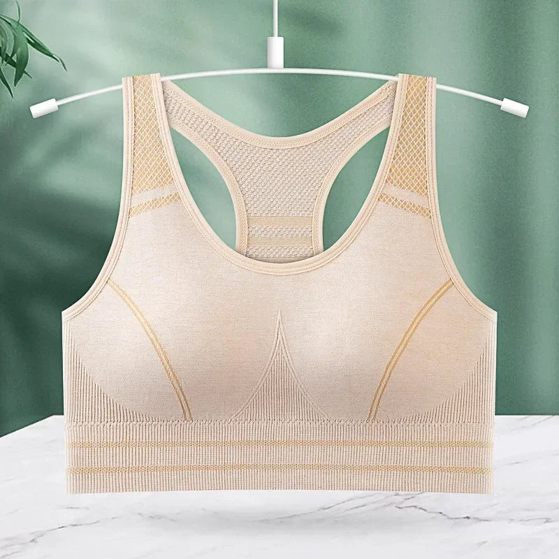 Padded Strappy Sports Bra | Women's Medium Support Yoga Bra