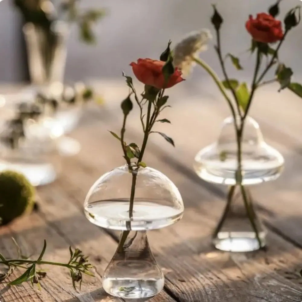 Cute DIY Mushroom Shaped Glass Vase