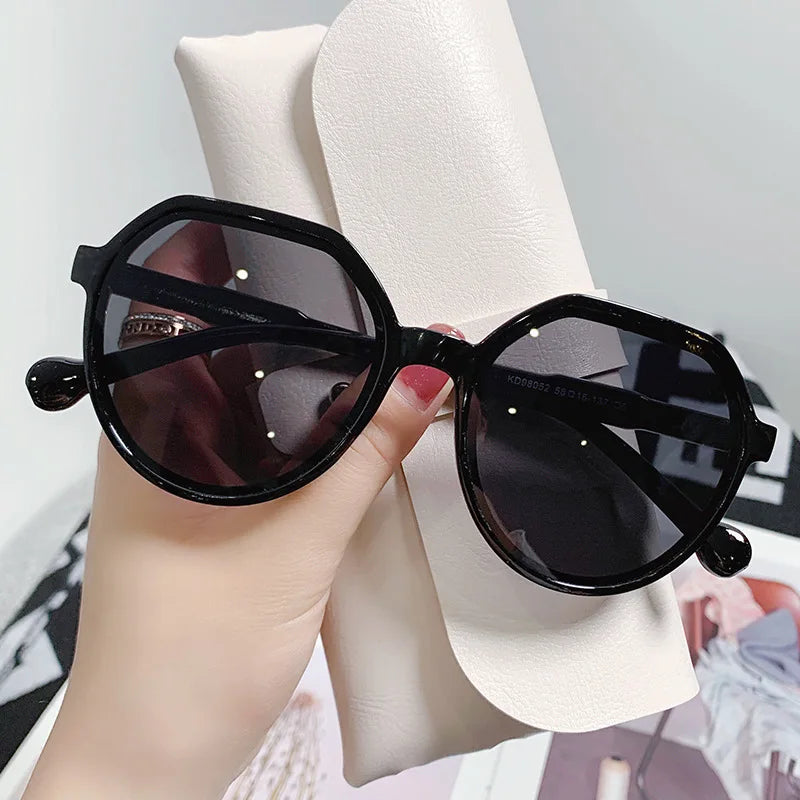 Vintage Geometry Frame Sunglasses | Women's UV400 Shades