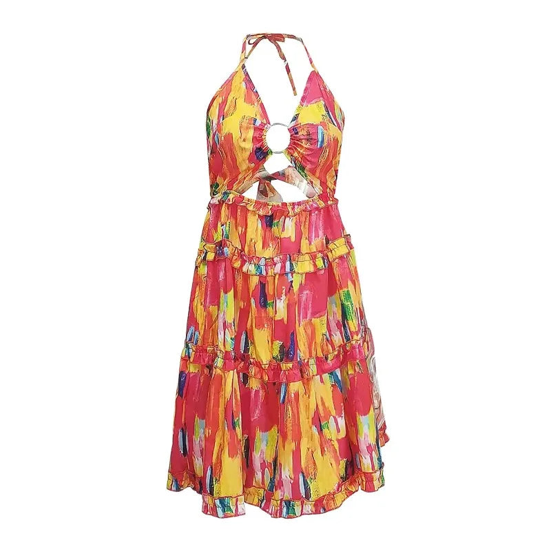 Sleeveless A-Line Knee-Length Dress