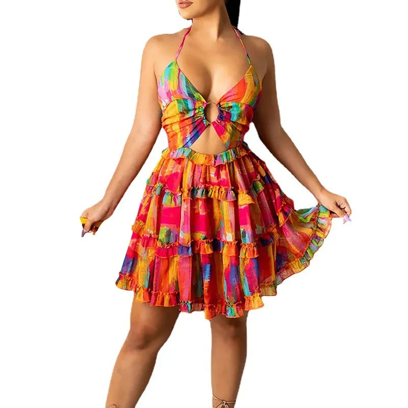 Sleeveless A-Line Knee-Length Dress