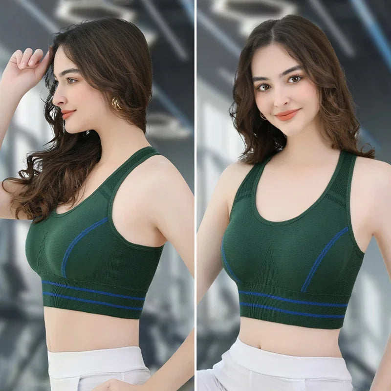 Padded Strappy Sports Bra | Women's Medium Support Yoga Bra