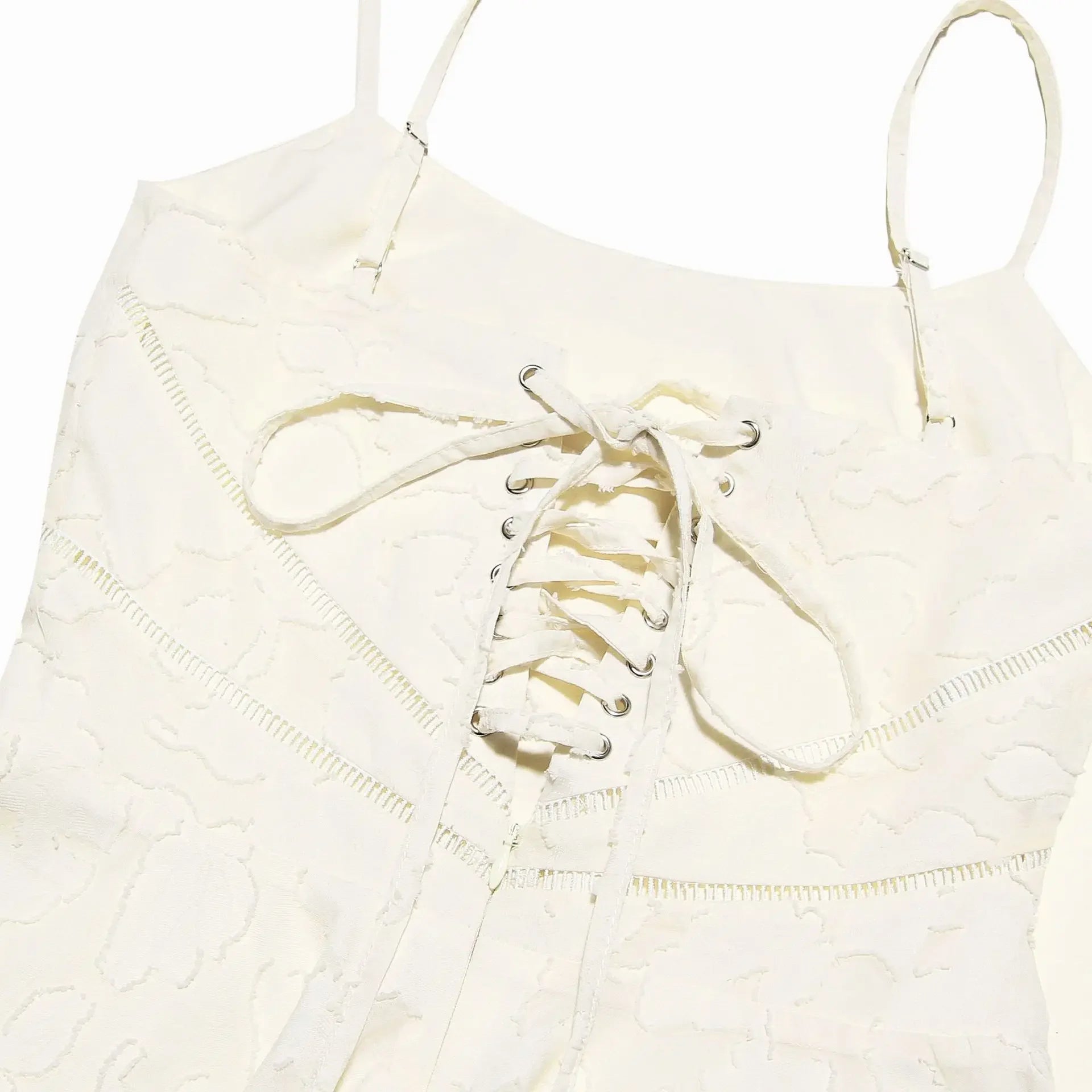 Lace-Up Bow Mini Dress | Women's A-Line Summer Dress