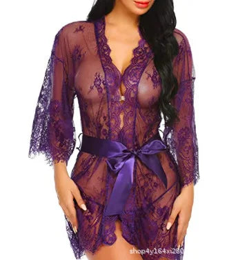 Floral Lace Babydoll Lingerie Set