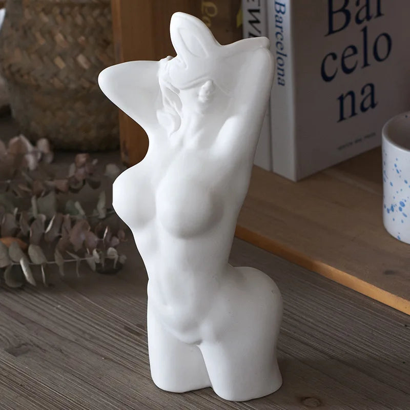 Female Body Art Vase | Boho Decorative Sculpture