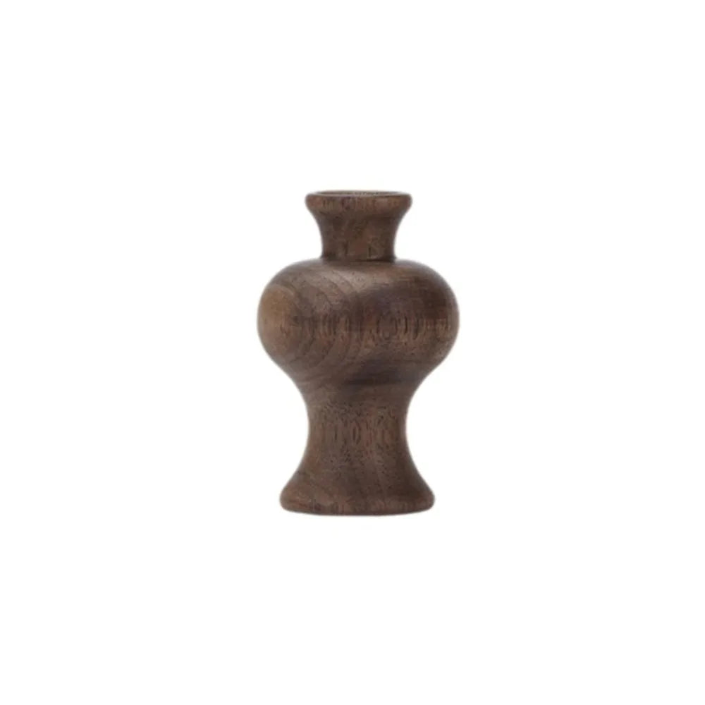 Vintage Solid Wood Vase | Rustic Home Décor