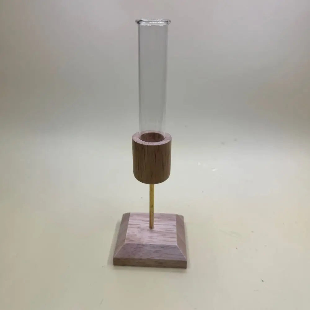 Wood & Glass Hydroponic Vase | Minimalist Home Décor
