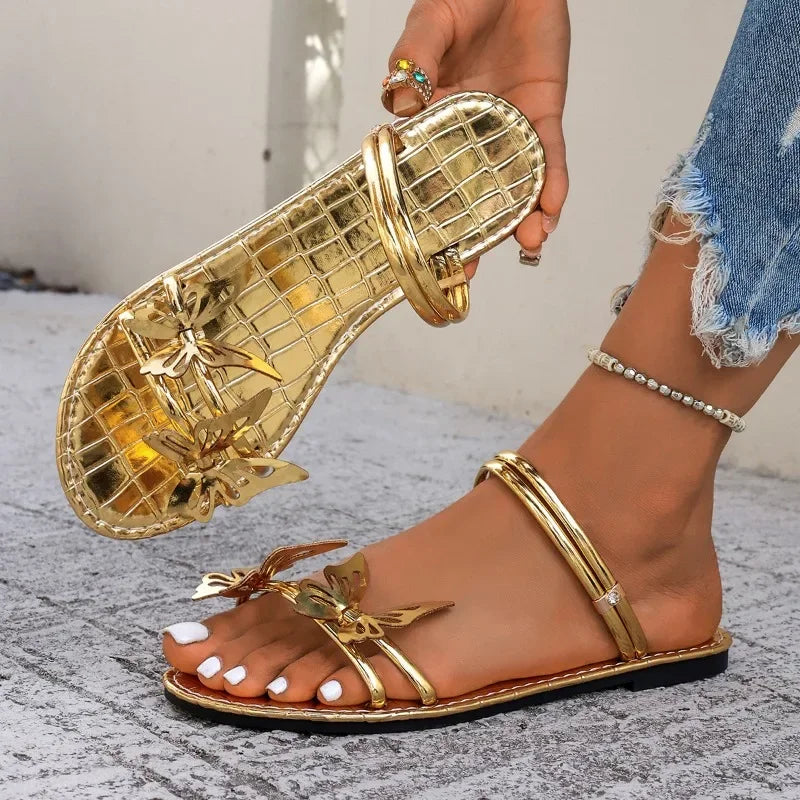 Butterfly Flat Sandals