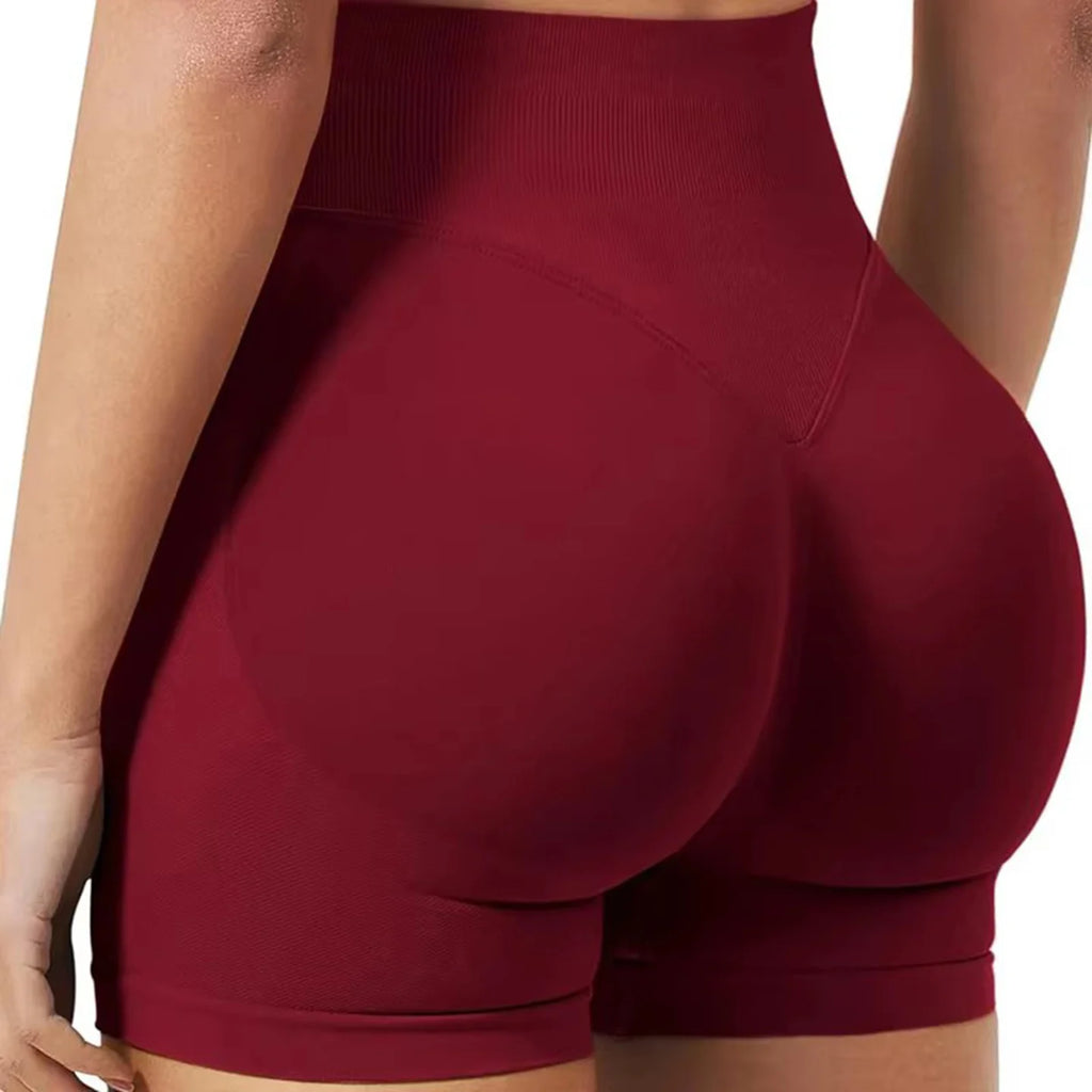 Women's Seamless High-Stretch Athletic Shorts — Yoga, Gym & Running