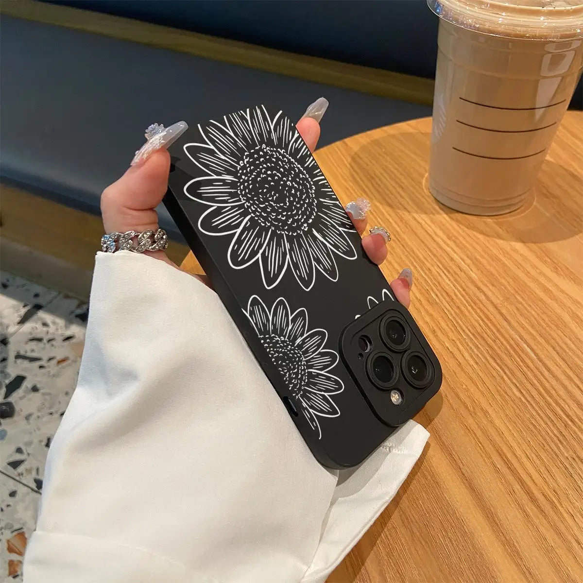 Sunflower Silicone iPhone Case | Anti-Drop Protection