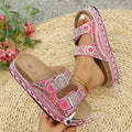 Rhinestone Glitter Slide Sandals