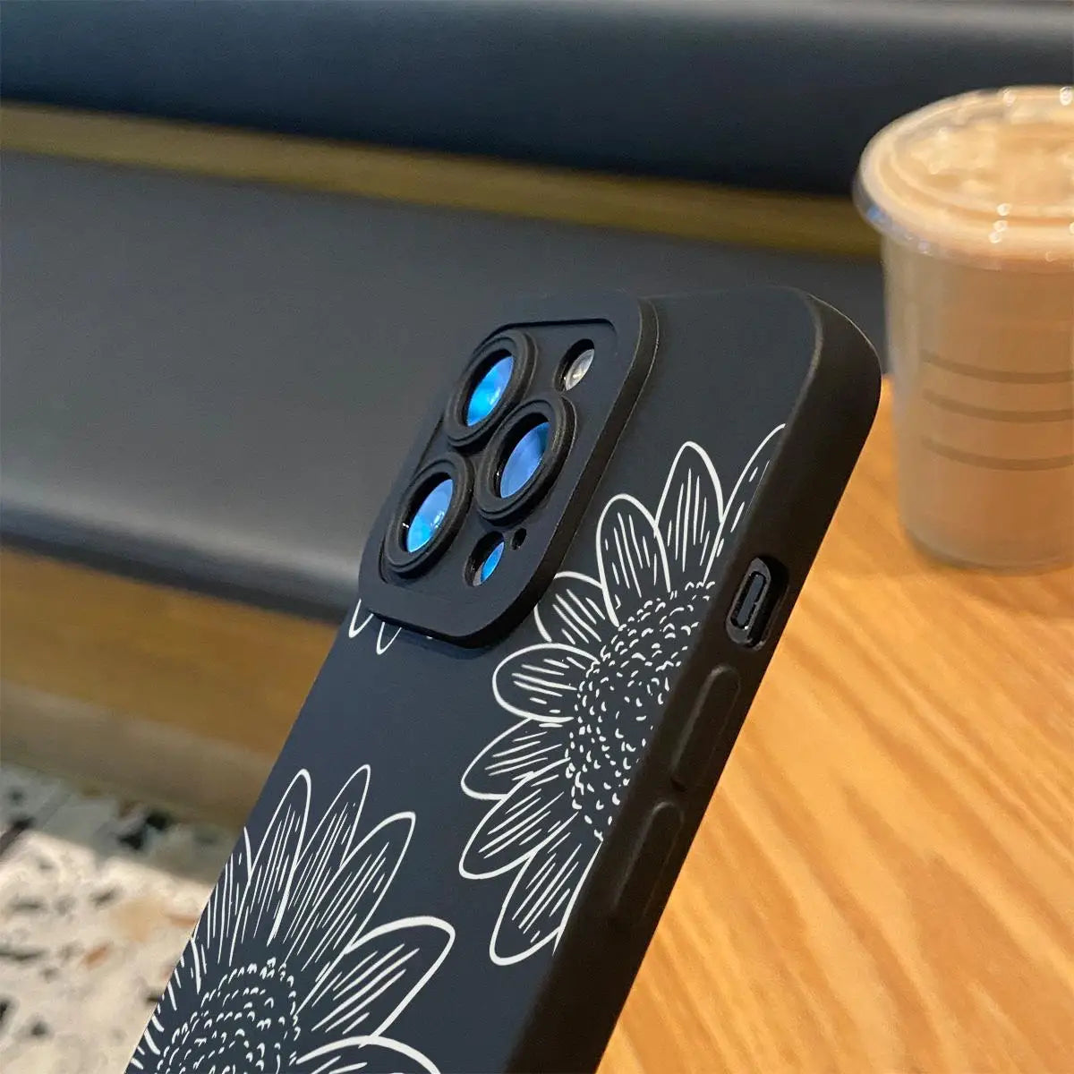Sunflower Silicone iPhone Case | Anti-Drop Protection