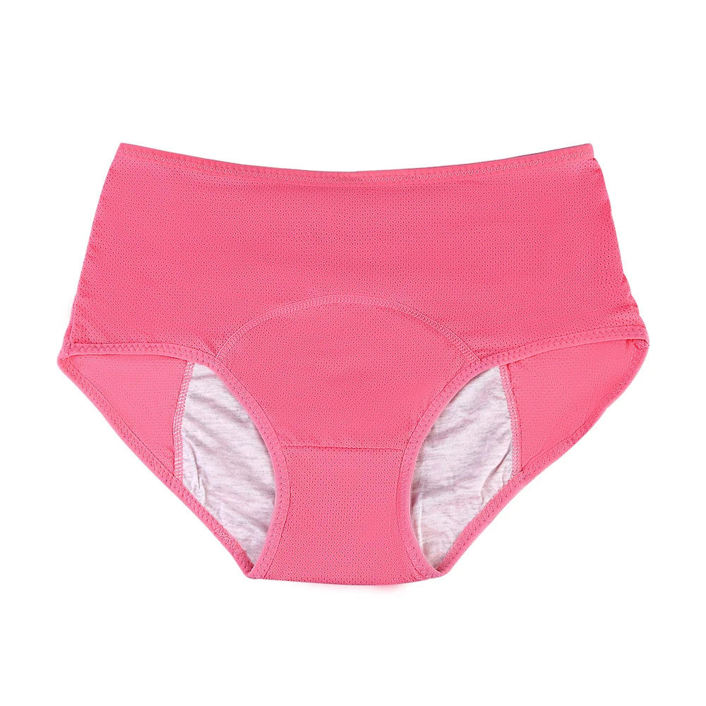 Women's Plus Size High-Waist Period Panties — 3-Layer Leak-Proof Briefs