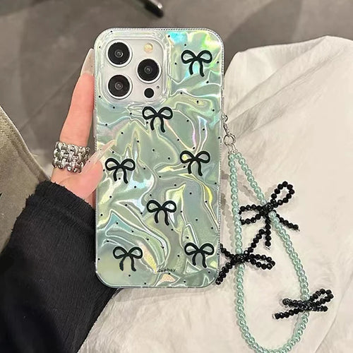 Butterfly Gradient Pearl Bracelet Phone Case — Redmi Note 13/14 & Poco Series