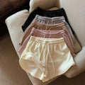 Women's High-Waist Drawstring Wide-Leg Shorts