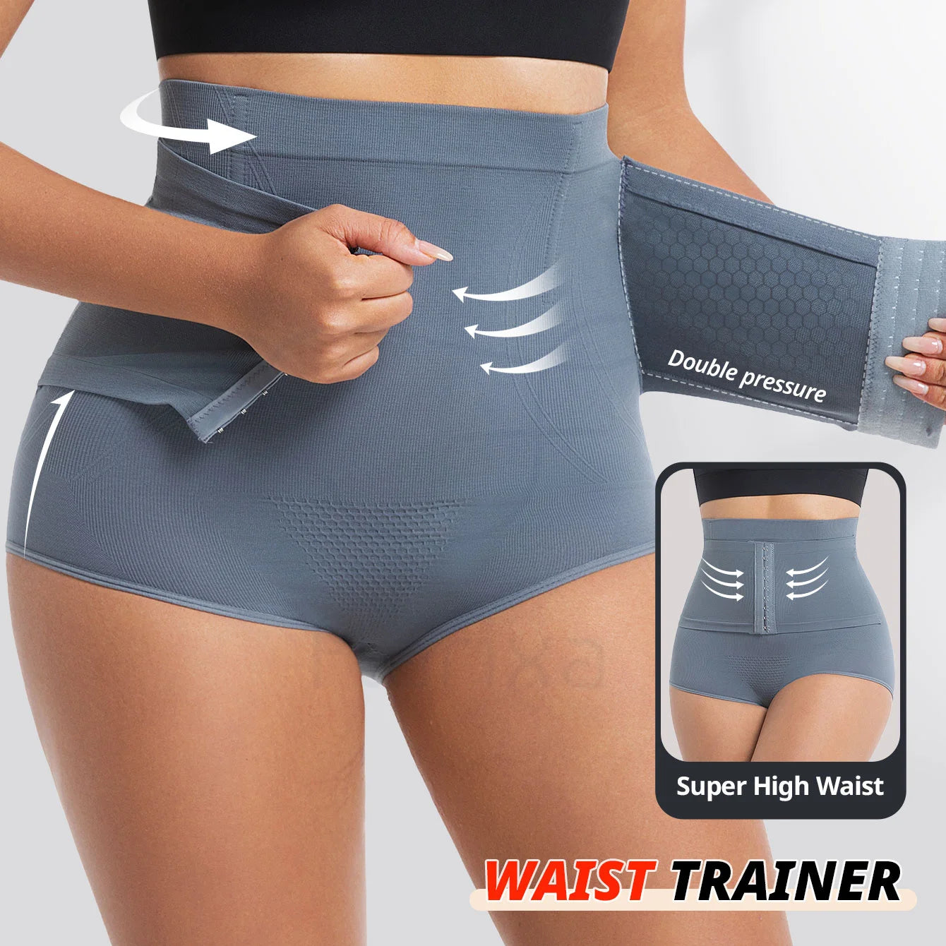 Women's High-Waist Tummy Control Shapewear Panty — Firm Compression Briefs