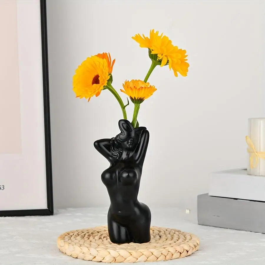 Female Body Art Vase | Boho Decorative Sculpture