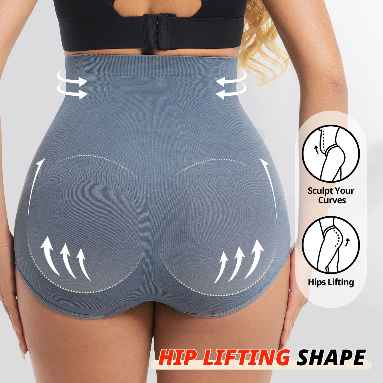 Women's High-Waist Tummy Control Shapewear Panty — Firm Compression Briefs