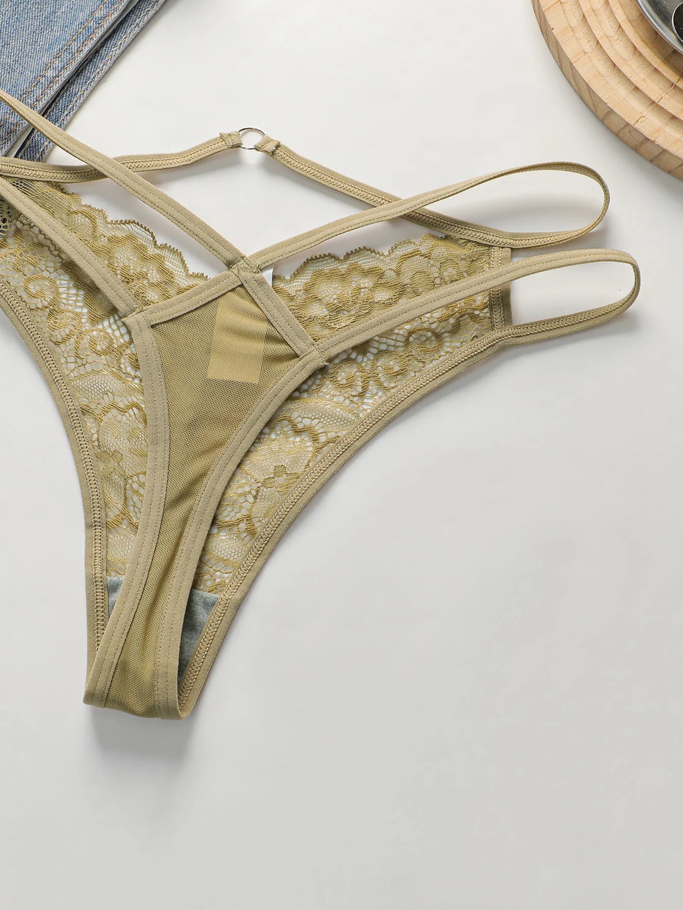 Women's Lace Thong Underwear — 3-Pack Sexy G-String Set