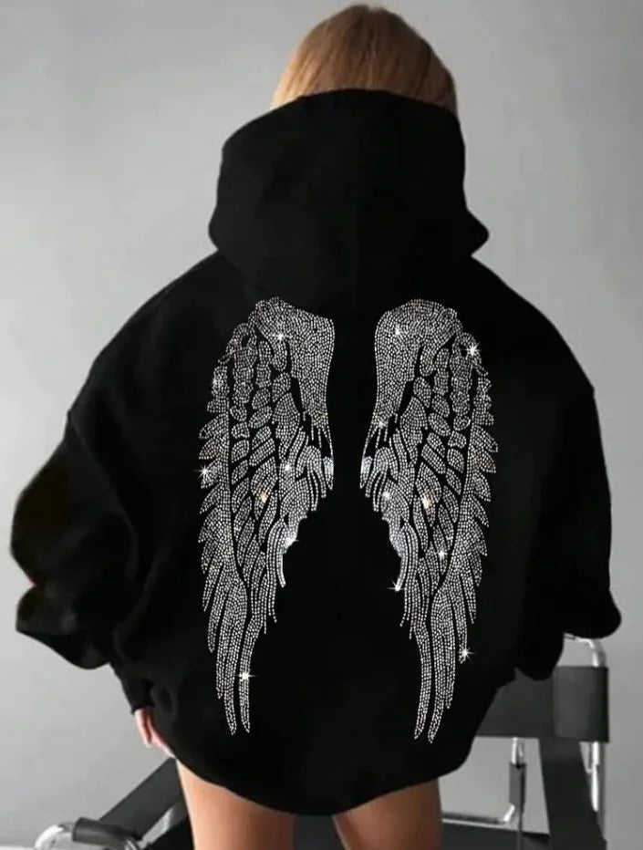 Women's Oversized Y2K Hoodie — Loose Pullover Sweatshirt