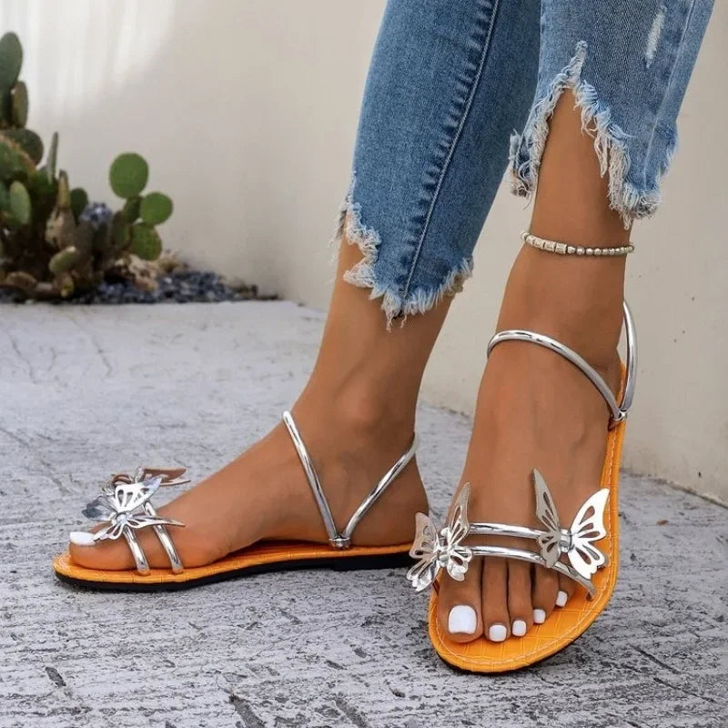 Butterfly Flat Sandals