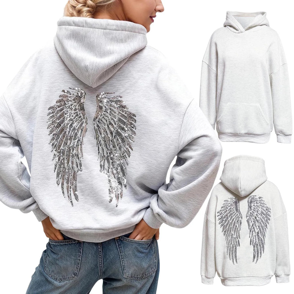 Women's Oversized Y2K Hoodie — Loose Pullover Sweatshirt