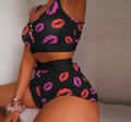 Women's Seamless Dot Print Bra & Brief Set — Wire-Free Lingerie