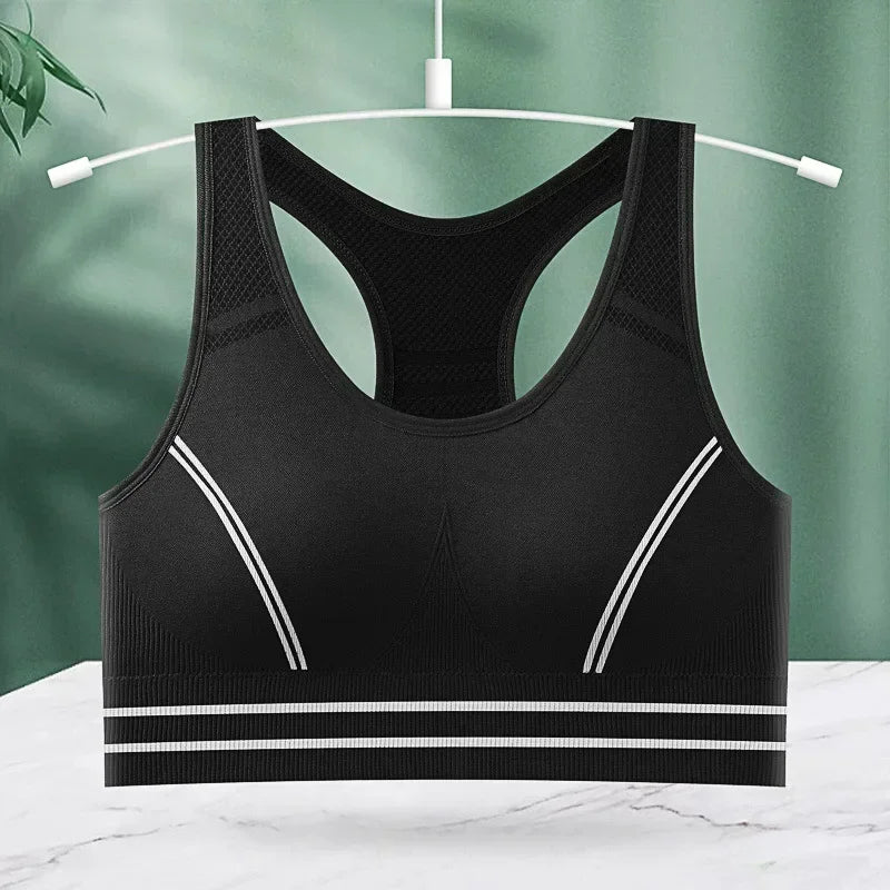 Padded Strappy Sports Bra | Women's Medium Support Yoga Bra