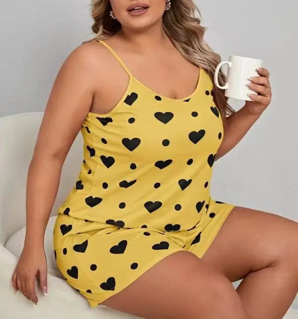 Plus Size Women Pajama Set