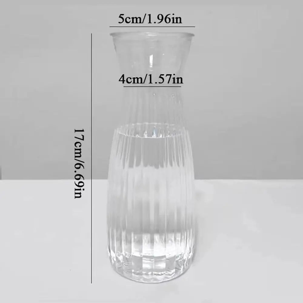Mushroom Shaped Flower Vase Transparent Glass Vase